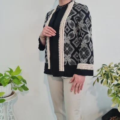 کت زنانه قیطون دوزی