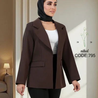 کت مدل لش و جلو باز جنس مازراتی زنانه