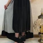 دامن توری بلند مشکی