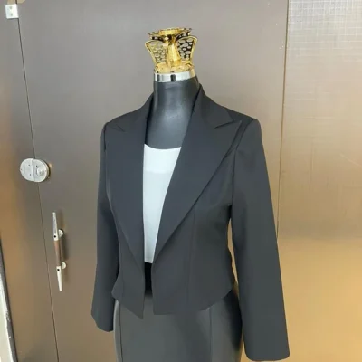 کت کراپ دخترانه مشکی