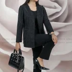 کت زنانه جنس لمه رنگ مشکی