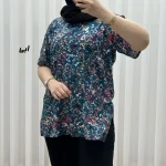 تیشرت نخی زنانه مدل پاپیا فری سایز مناسب تا سایز 50 - Image 4