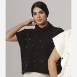 شومیز مجلسی زنانه و نوجوان سنگدوزی شده فری سایز کد lima64