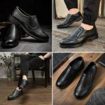 کفش مردانه رسمی هشترک کشی چرم راحتی روزمره با طراحی کلاسیک - Image 6