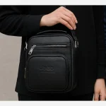 ست هدیه مردانه 4 تکه شامل کیف دوشی جیپ، کیف موبایل، کمربند رابو و جاکلیدی - Image 7
