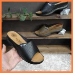 صندل طبی زنانه مدل سوزنی رویه چرم صنعتی دوردوخت سایز 37 تا 40 - Image 6