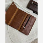 کیف پول و موبایل چرم دستدوز مدل عطارد سه لت - Image 8