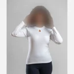 بلوز زنانه آستین بلند یقه گرد فانریپ پنبهای فری سایز تا 46 - Image 2