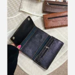 کیف پول و موبایل چرم سه لت مدل عطارد دست دوز با چرم خارجی درجه یک - Image 3