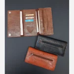 کیف پول و موبایل چرم دستدوز مدل عطارد سه لت - Image 7