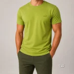 تیشرت مردانه پنبهای ساده با 16 رنگ و سایز لارج تا چهار ایکس لارج مناسب تابستان - Image 12