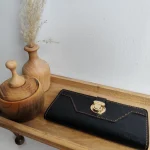 کیف پول و موبایل سه لت چرم مصنوعی سوگو مدل عطارد با قفل ناخنی و جعبه هدیه - Image 8