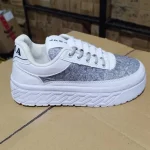 کفش ونس لژدار زنانه مدل ARMA رنگ سفید آبی سایز 37 تا 40 - Image 4