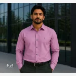 پیراهن مردانه آستین بلند داکرون قواره آزاد - Image 7