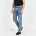 شلوار جین مردانه راسته رنگ برفی سایز 42 تا 58 - Image 5