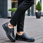 کفش راحتی رسمی مردانه طبی دوردوخت کف دوخت مدل جردن چرم صنعتی - Image 10