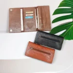 کیف پول و موبایل چرم دستدوز مدل عطارد سه لت - Image 6