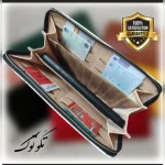 کیف پول و کیف موبایل چرم زنانه مدل چنل ابعاد 21 در 11 سانتیمتر - Image 4