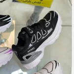 کفش اسپرت بچگانه نایک سایز 31 تا 35 دخترانه و پسرانه رنگ مشکی خاکستری