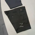 شلوار پارچهای مردانه نخی سایز 42 تا 54 رنگ طوسی و مشکی و زغالی - Image 2