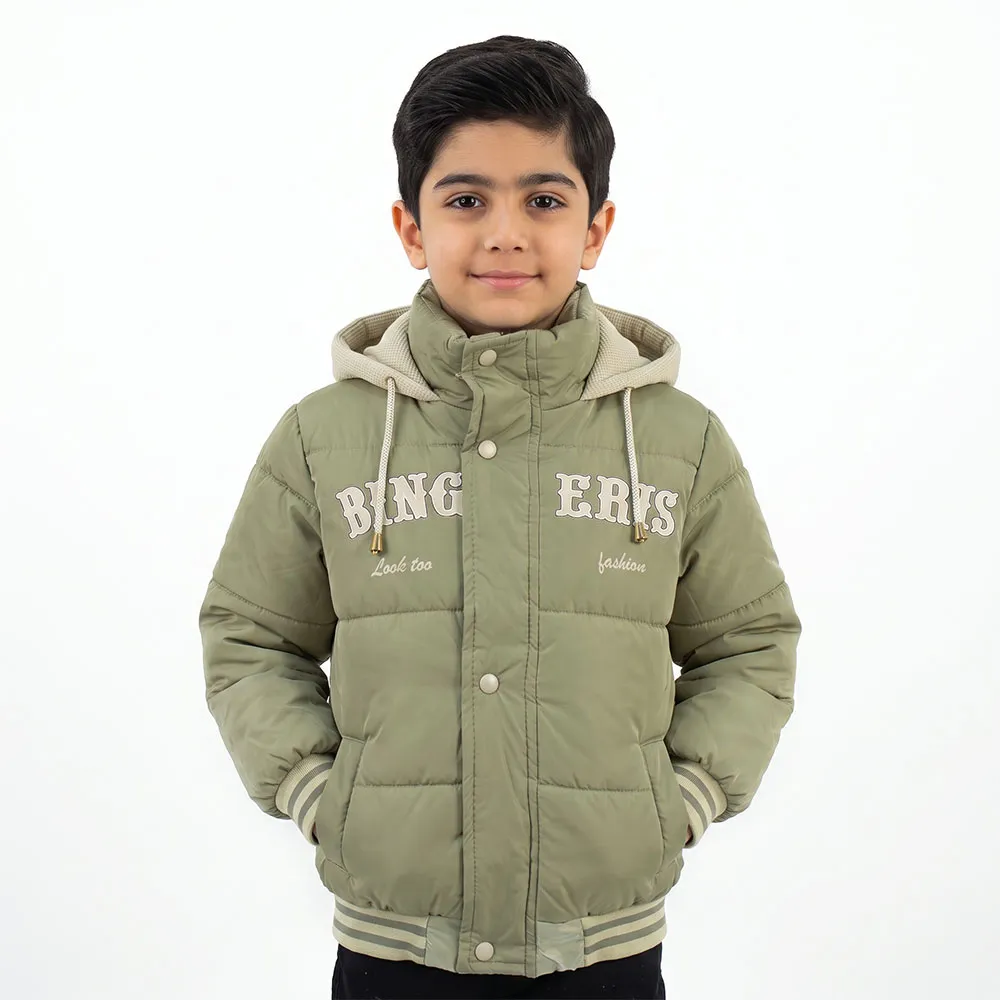 2f1c5d84-6127-40f2-a443-01736a9ebc26 کاپشن سیلیکونی پسرانه BING سبز - Image 1